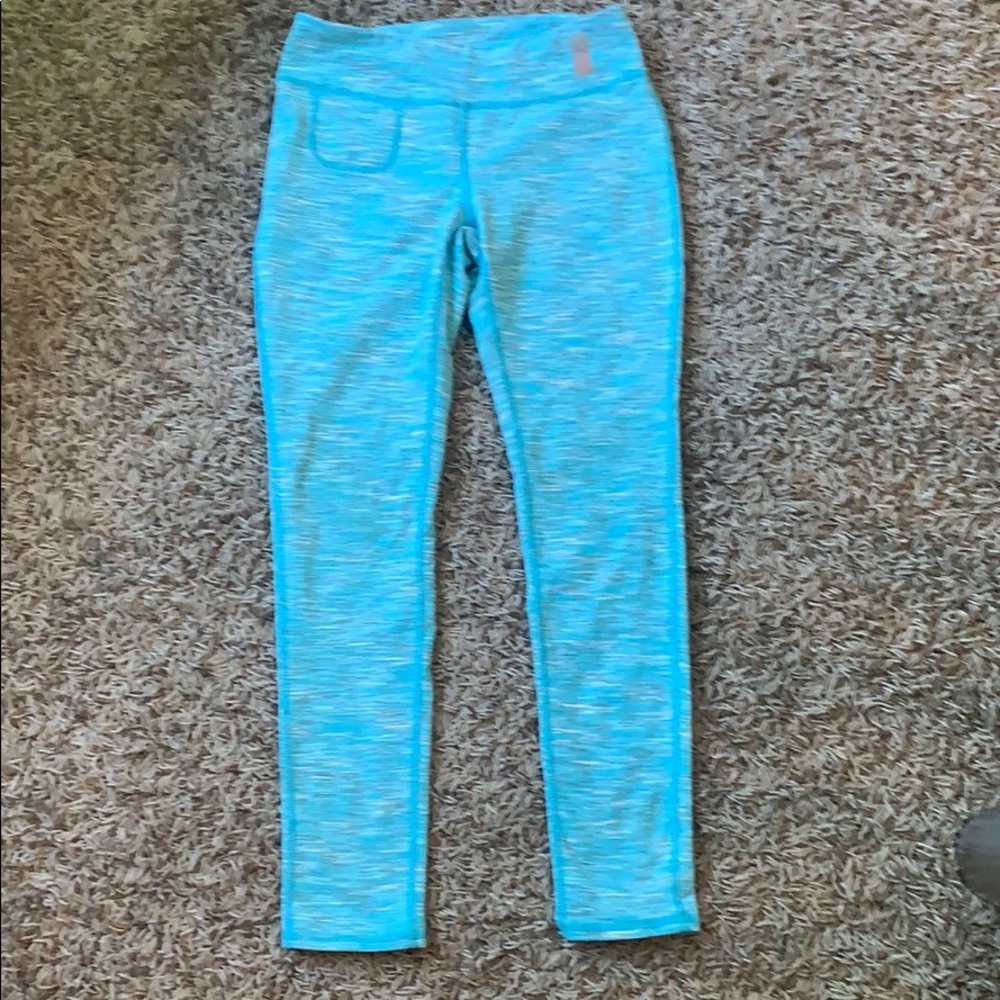 Zella Girl Blue Leggings, sz 8/10